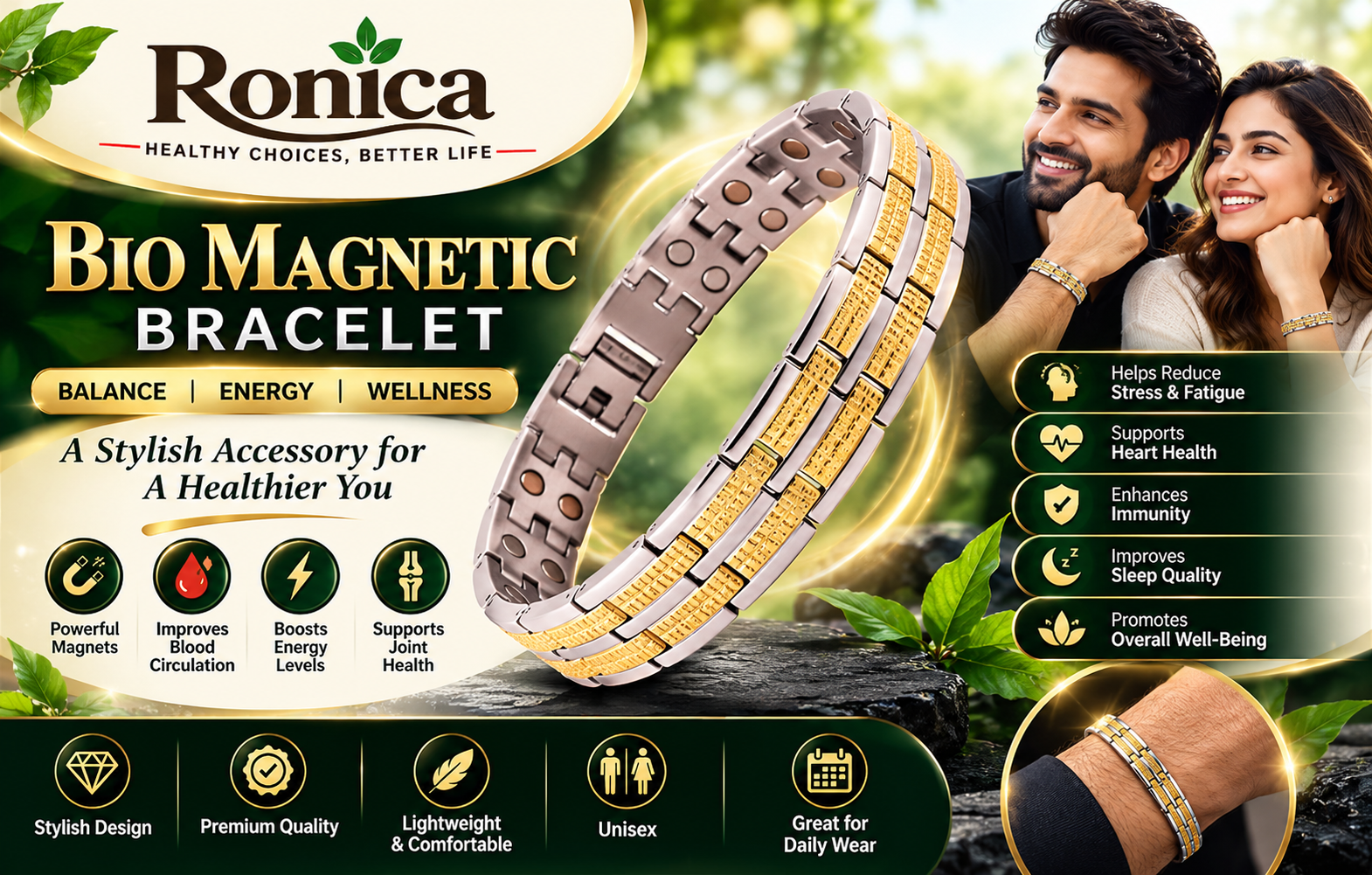 Bio Magnetic Bracelet
